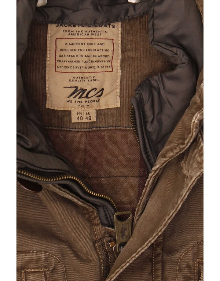 Marlboro Classics Herren Utility-Jacke IT 48 Medium Khaki Cotton