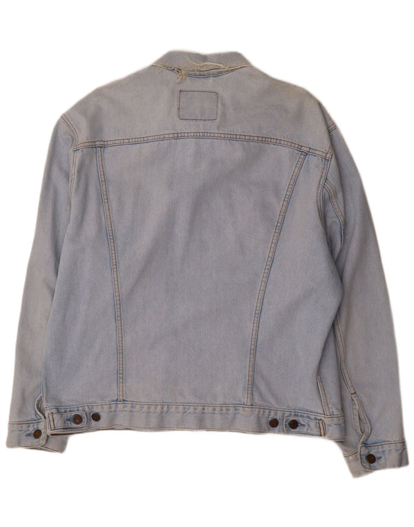 Levi's Herren Jeansjacke UK 42 XL Blaue Baumwolle