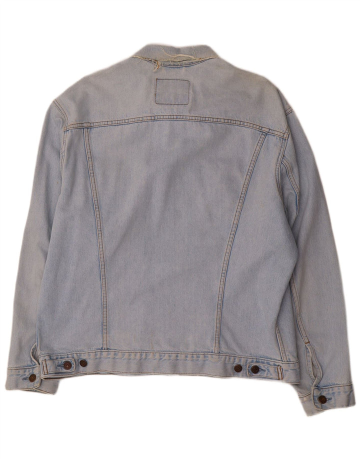 Levi's Herren Jeansjacke UK 42 XL Blaue Baumwolle