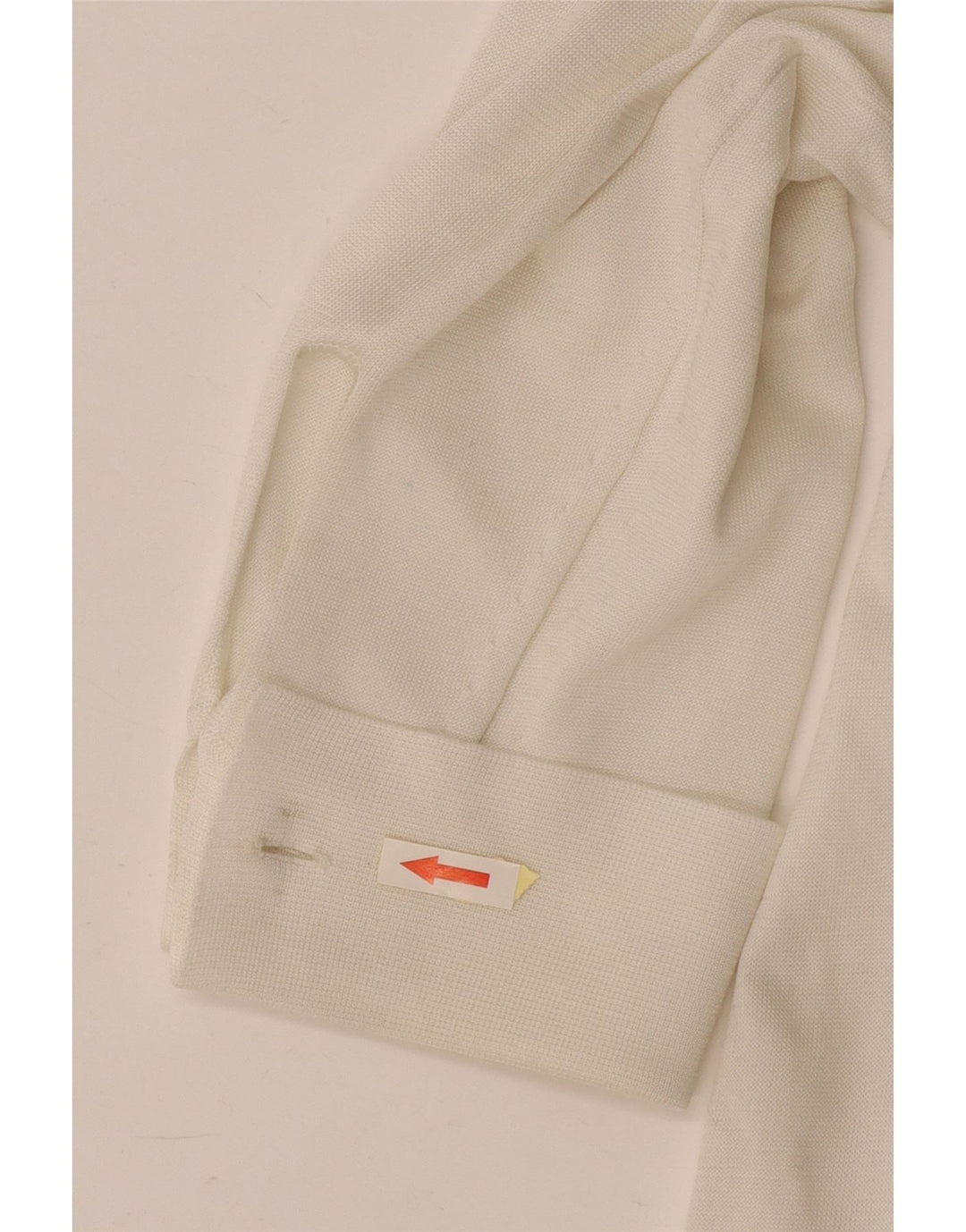 Vintage Damen Übergroße Langarmbluse Top UK 16 Large Weiß