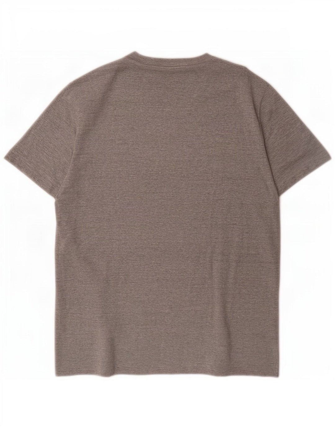 Diesel Herren Grafik-T-Shirt-Oberteil aus mittelgrau gesprenkelter Baumwolle