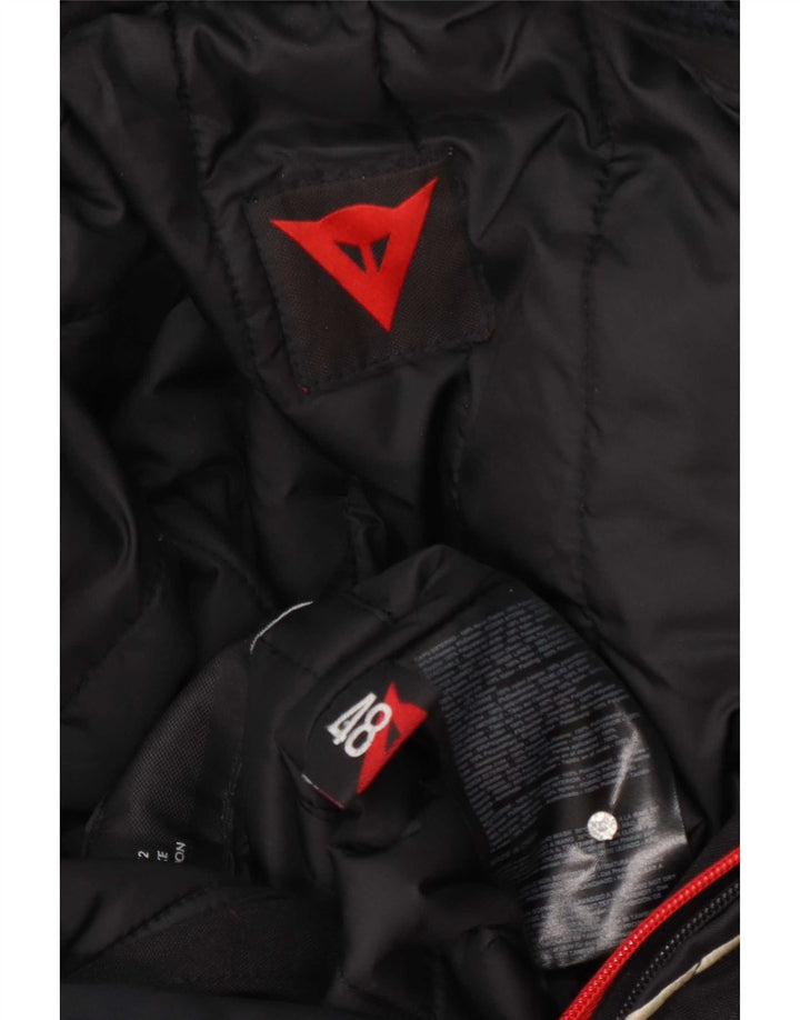 Dainese Herren-Bikerjacke mit Grafik, EU 48, mittelschwarz, Colourblock-Motorrad