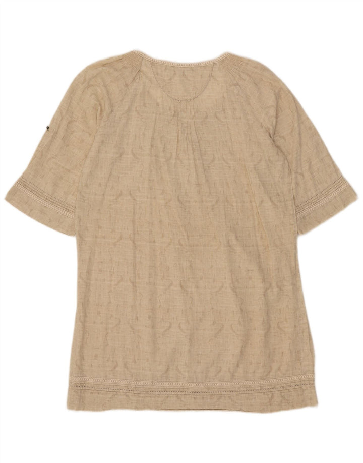 Zara Damen Übergroßes Zeltkleid UK 10 Small Beige