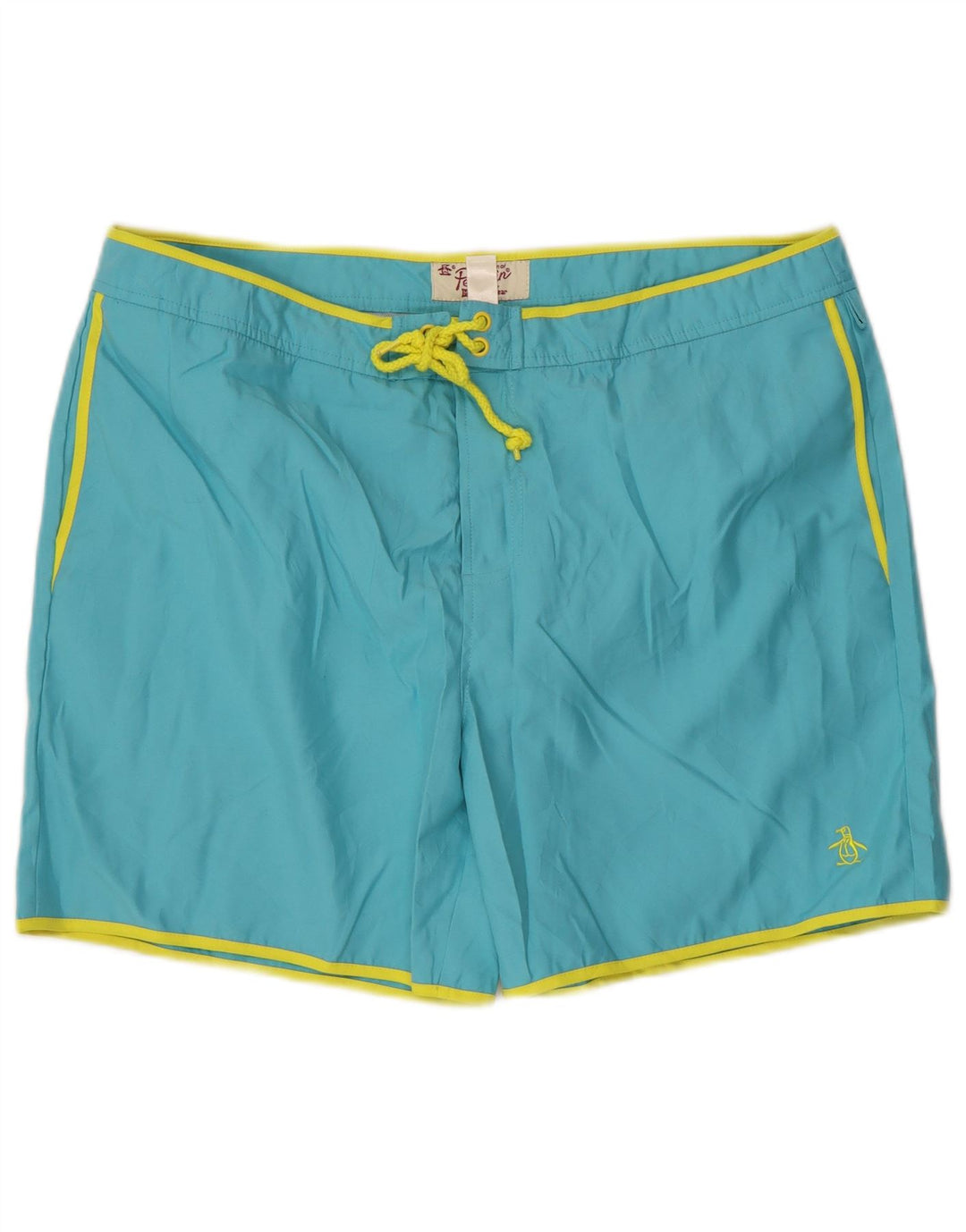 PINGUIN Herren-Badeshorts, Größe L, Blau