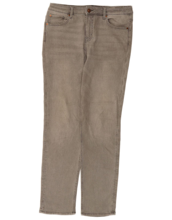 Marks & Spencer Damen The Sienna Straight Jeans UK 14 Large W34 L31 Grau