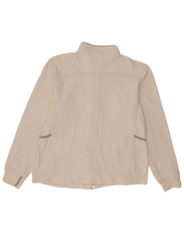 Champion Easy Fit Herren-Trainingsanzug-Oberteil, Jacke, XL, weiße Baumwolle