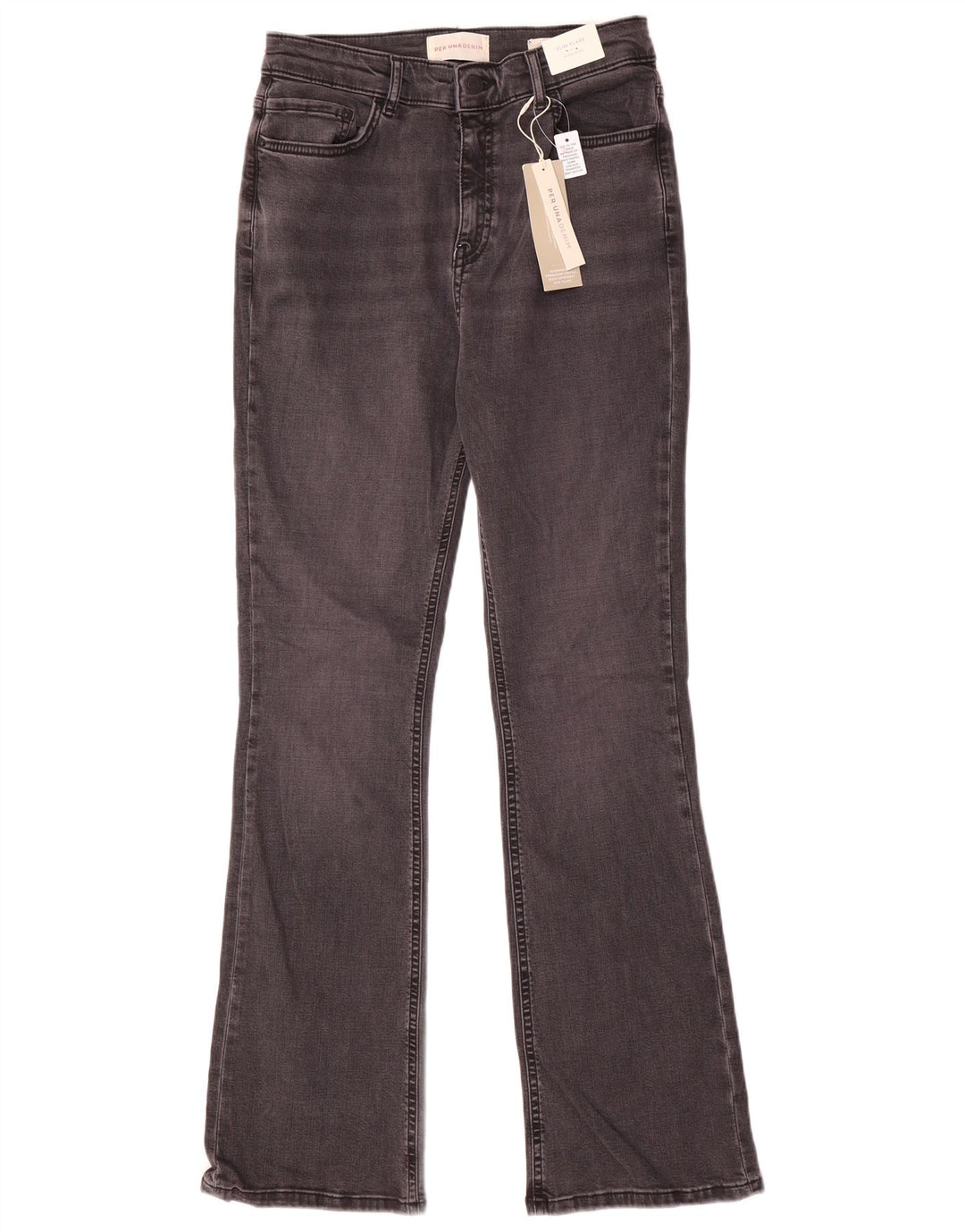 Marks & Spencer Damen High Rise Flared Jeans UK 12 Medium W28 L30 Grau