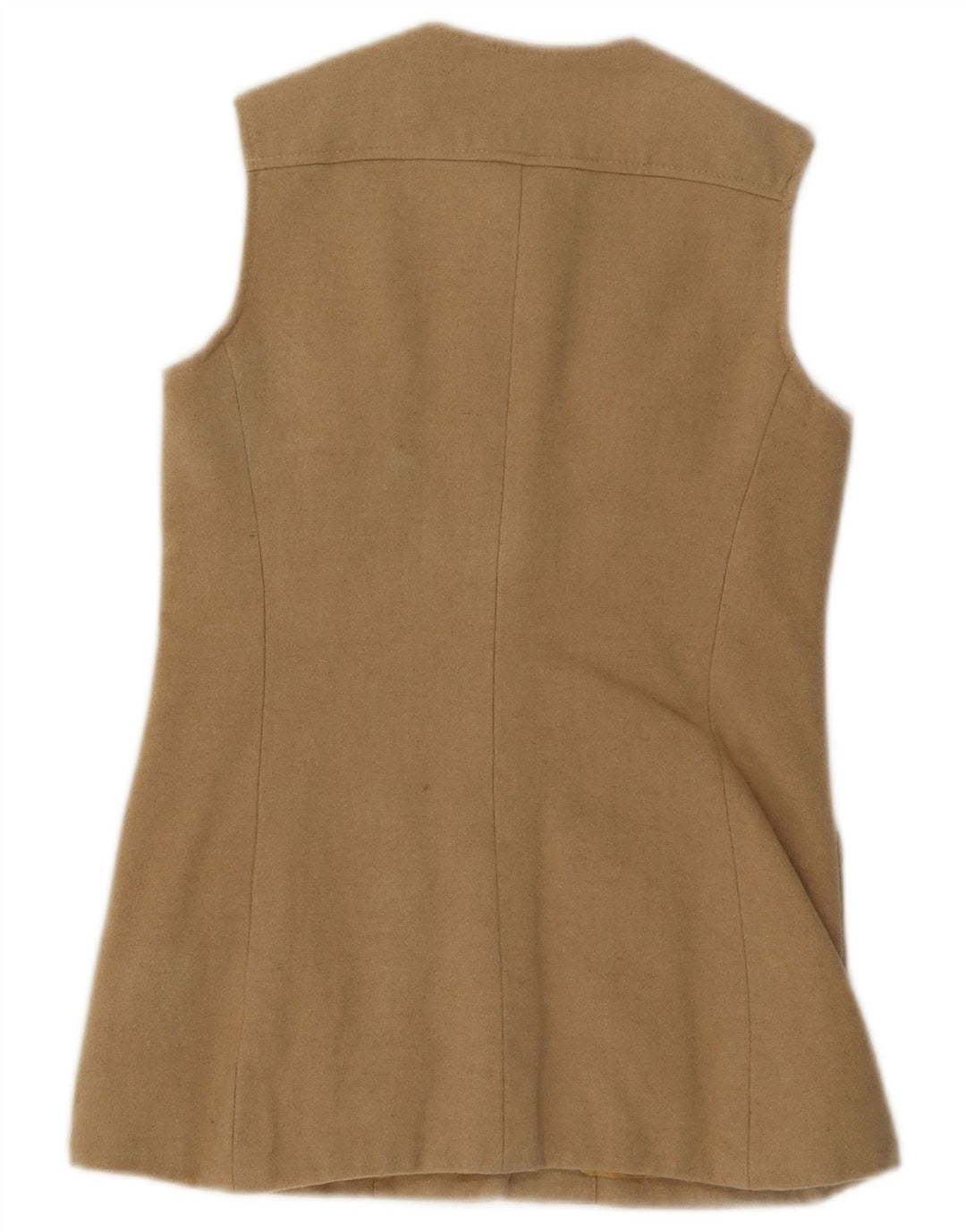 JAEGER Womens Utility Gilet UK 10 Small Beige Wolle