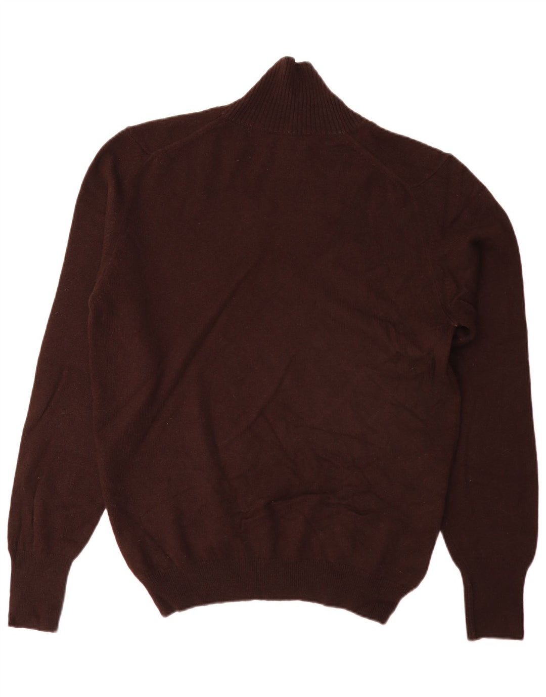 Fred Perry Herren-Pullover mit Schalkragen, große braune Lammwolle