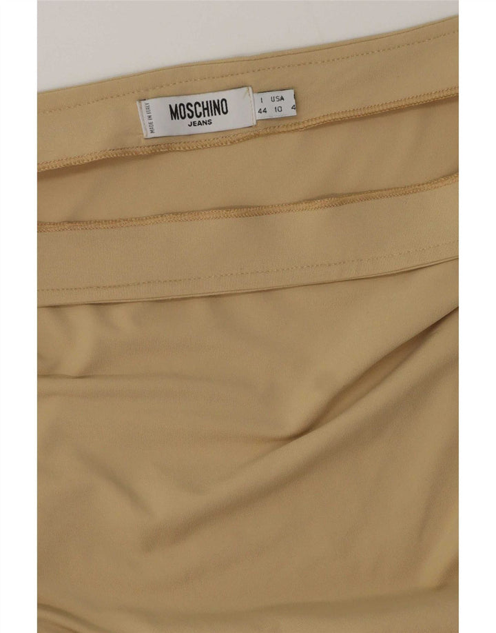 Moschino Damen Midirock IT 44 Medium W30 Beige