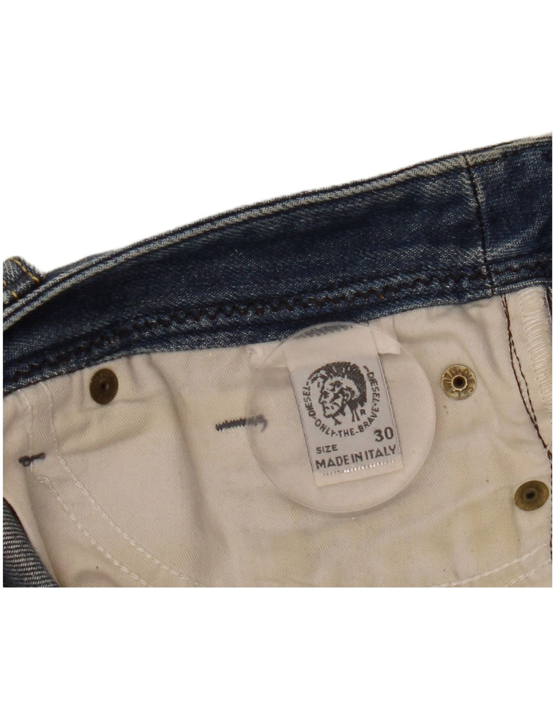 Diesel Damen Bootcut-Jeans W30 L34 Blau