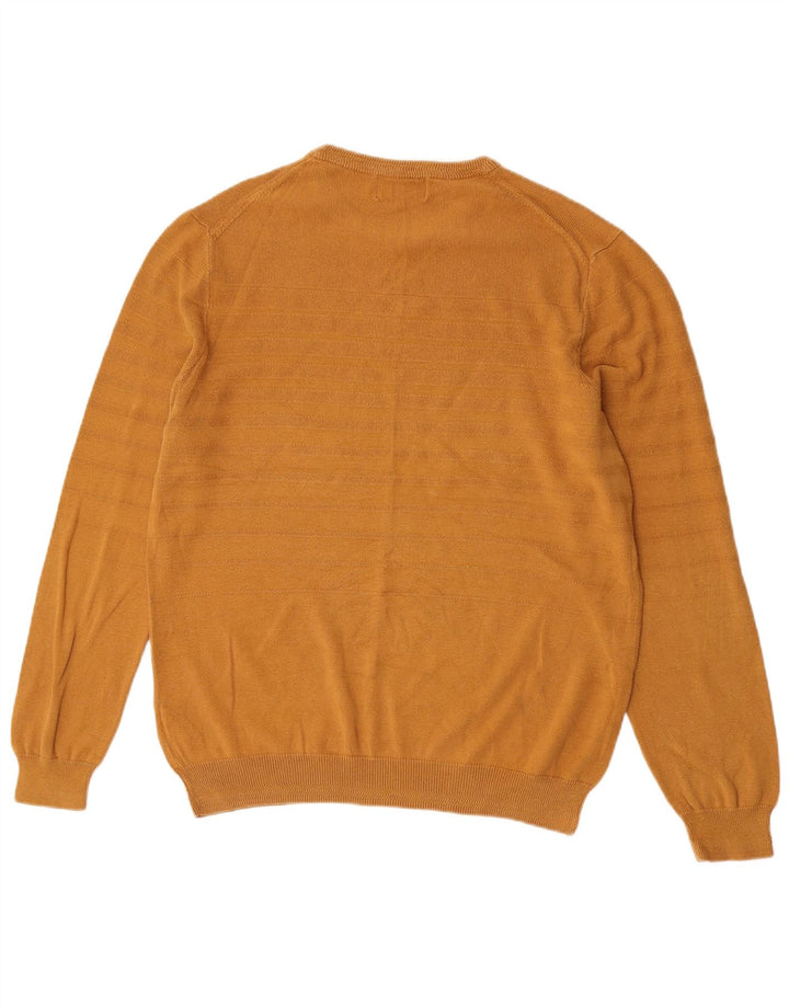 Marks & Spencer Herren-Pullover „Harbor“ mit Rundhalsausschnitt, Blau, Größe L, Gold