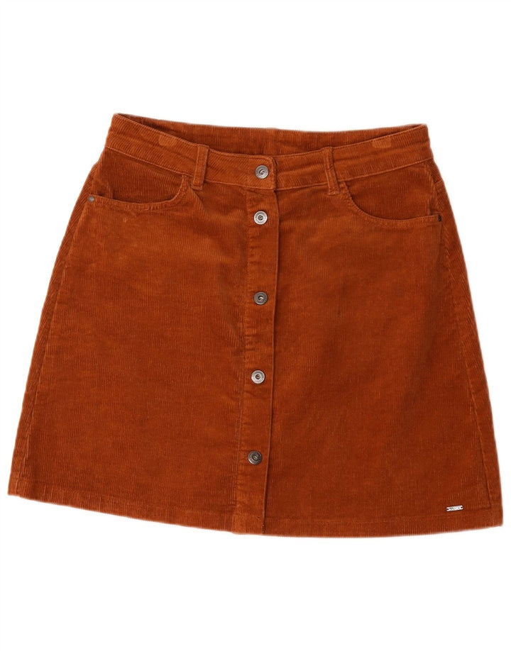 Tom Tailor Damen-Cordrock, Größe L, W32, Braun, Baumwolle