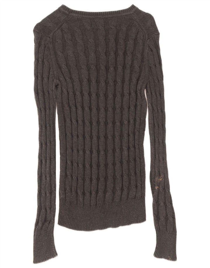 Gap Damen-Pullover mit U-Boot-Ausschnitt, UK 14, Mittelgrau