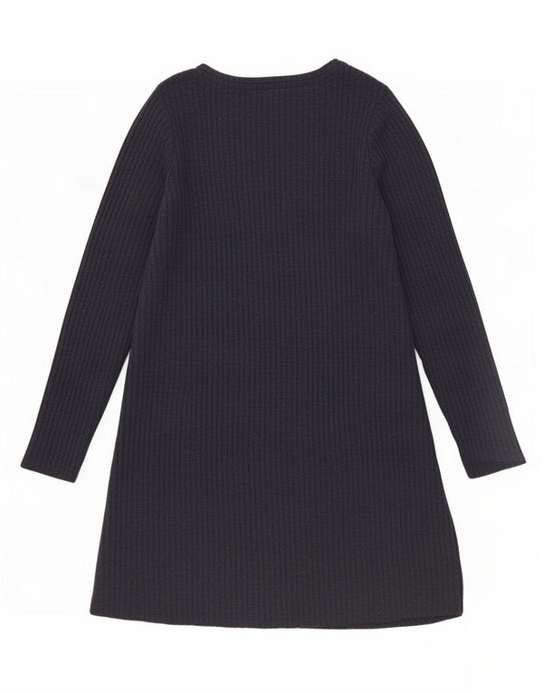 Marks & Spencer Damen Langarm-Basic-Kleid UK 16 Large Marineblau