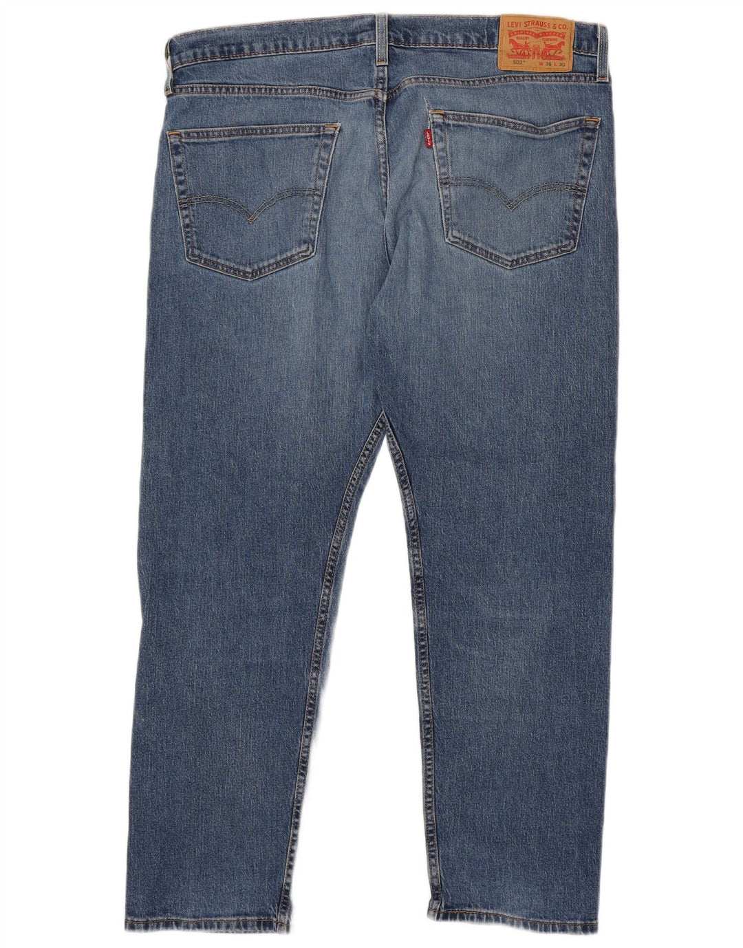 Levi's Herren 502 Tapered Jeans W36 L30 Blaue Baumwolle