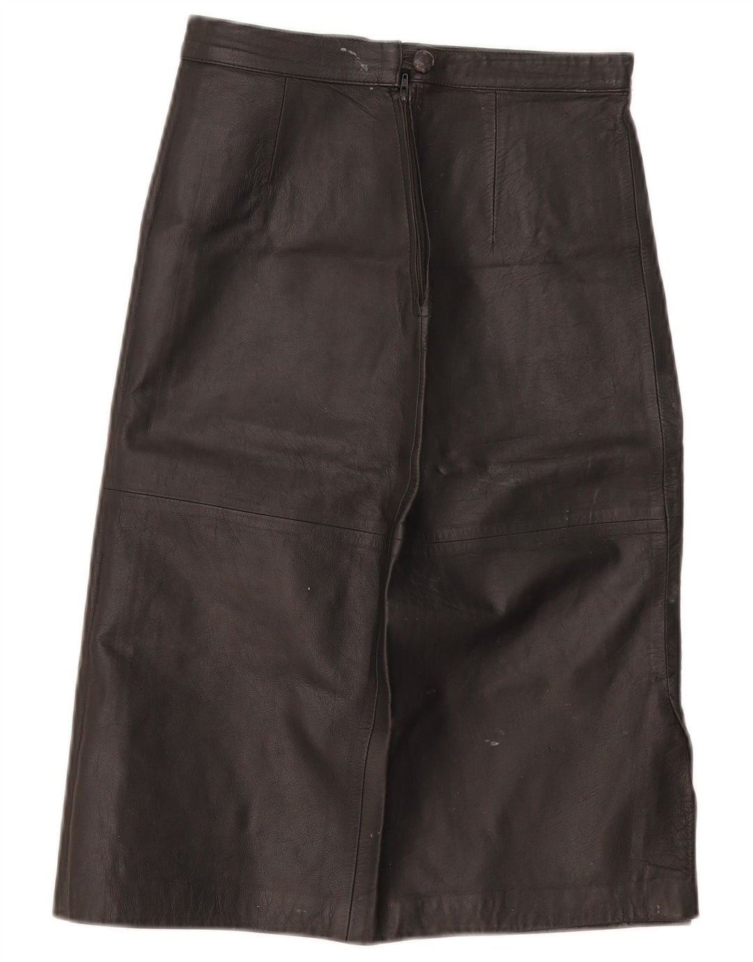 Vintage Damen Lederrock W28 Medium Schwarz
