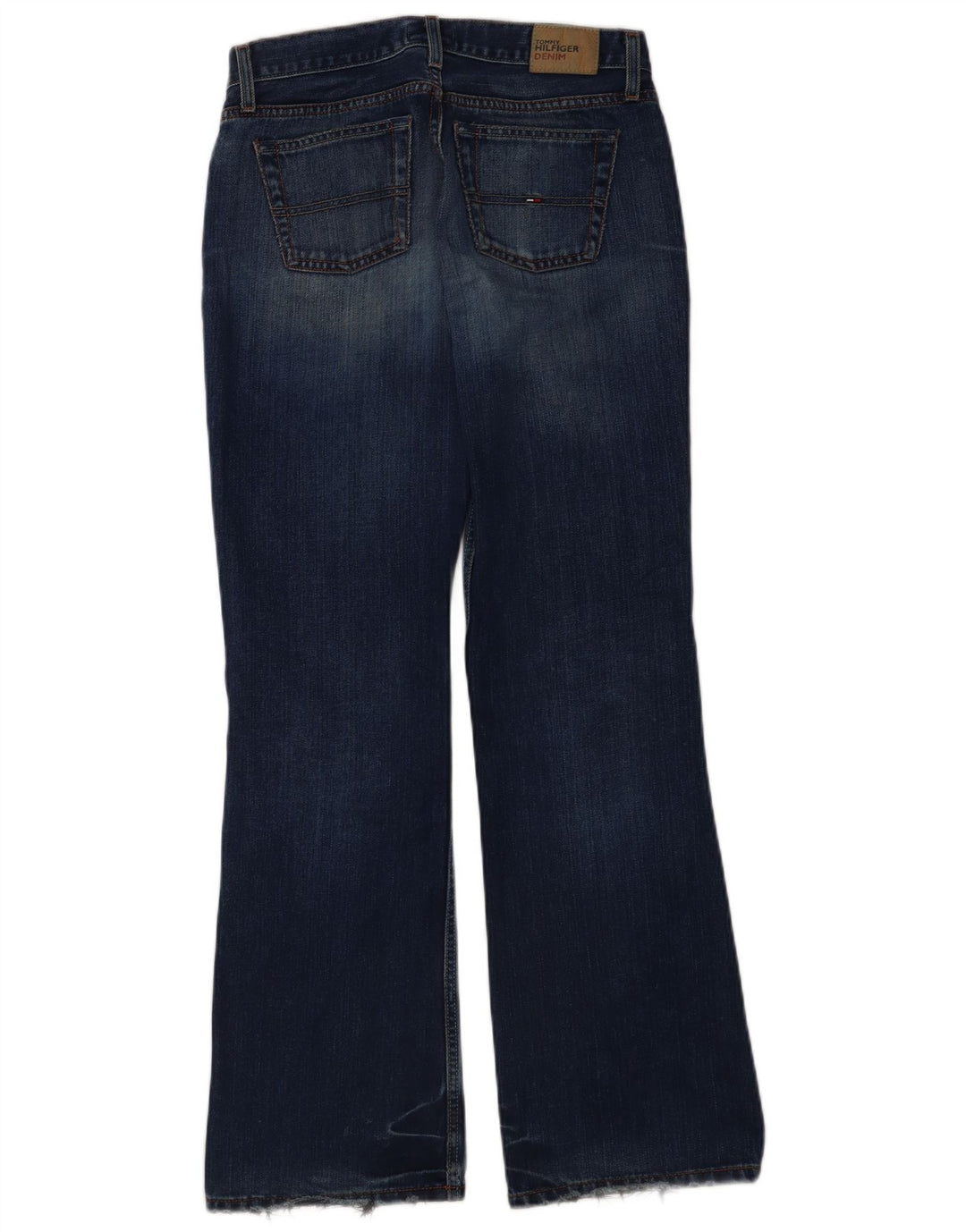 Tommy Hilfiger Damen Schlagjeans W29 L32 Blaue Baumwolle