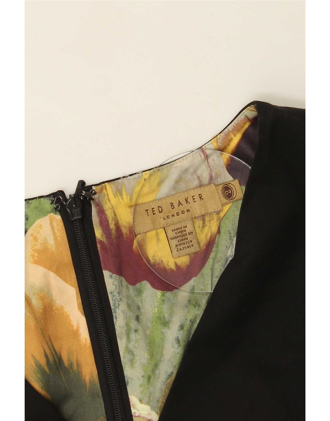 Ted Baker Damen Etuikleid Größe 2 Small Schwarz