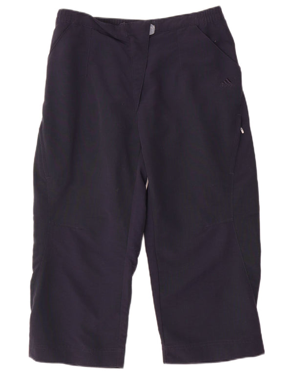 Adidas Damen Straight Capri Cargohose UK 12 Medium W30 L20 Marineblau