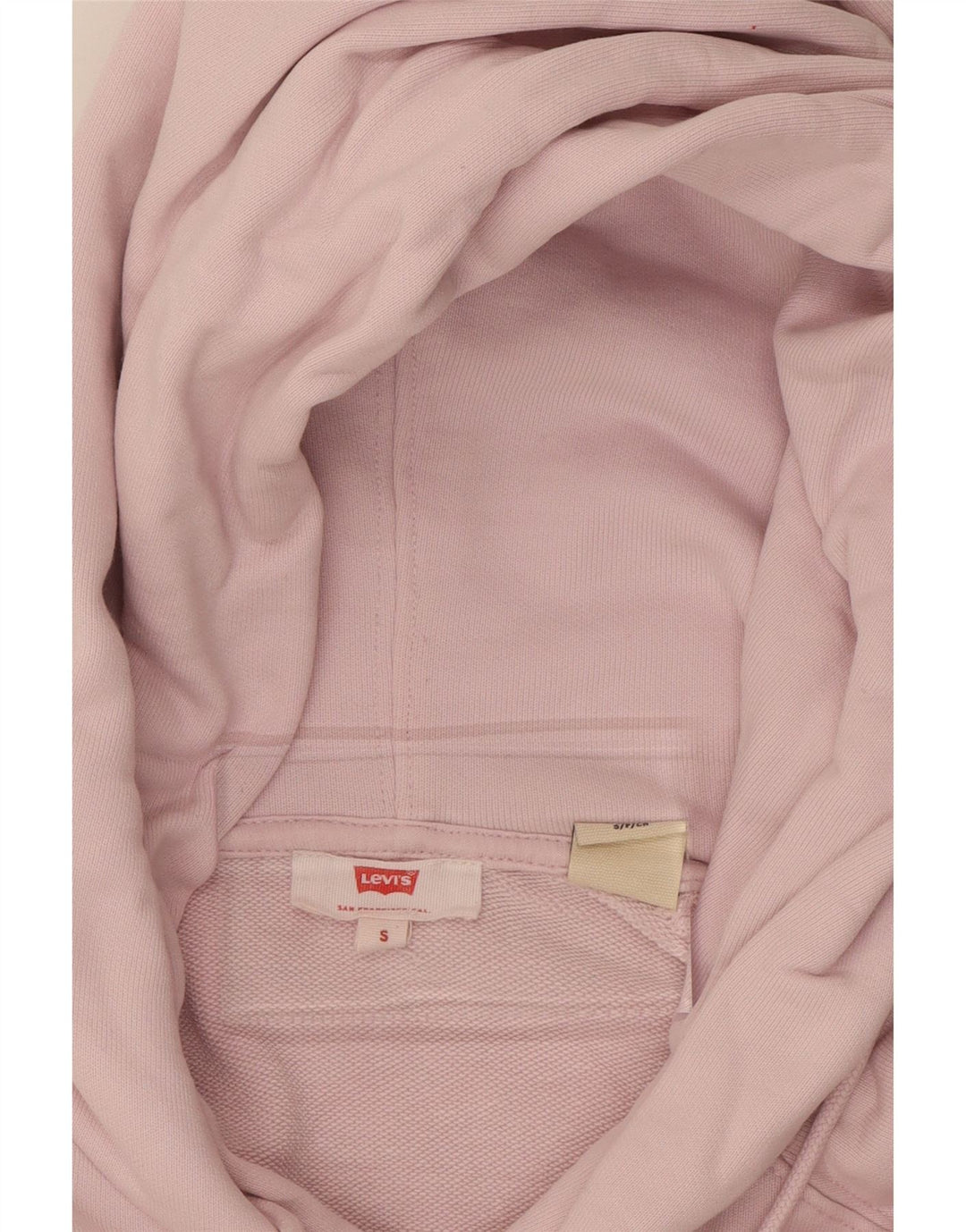 LEVI'S Mens Hoodie Jumper Small Pink Cotton Vintage Levi's and Second-Hand Levi's from Messina Hembry 