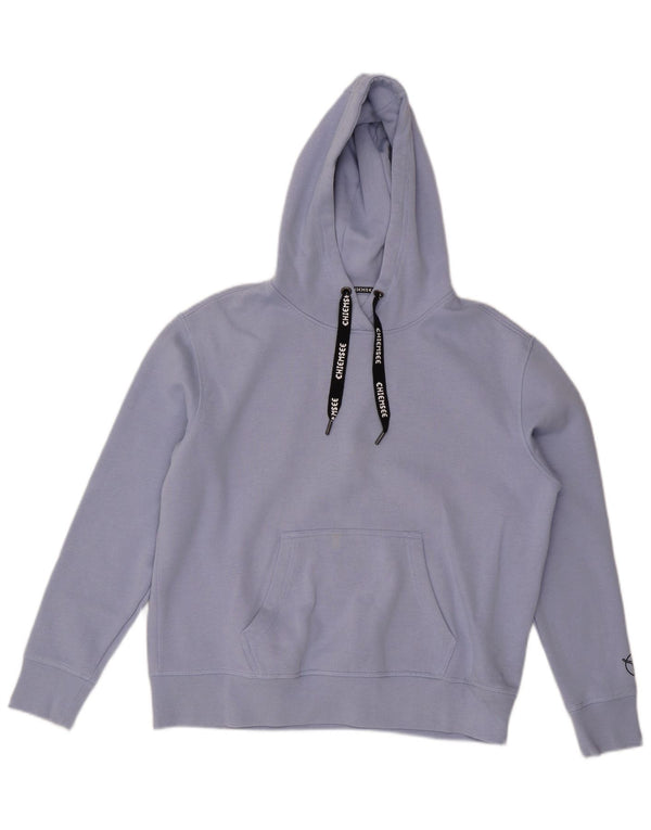 CHIEMSEE Damen-Übergröße-Kapuzenpullover, Gr. 16, Größe L, Blau, Baumwolle