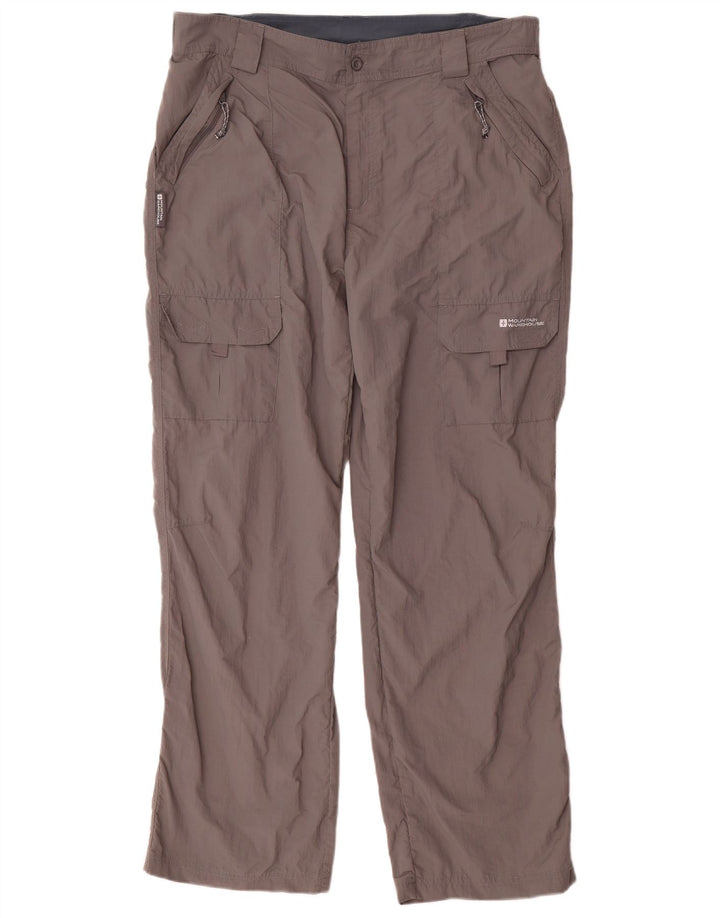 Mountain Warehouse Gerade Herren-Cargohose W36 L31 Graues Nylon