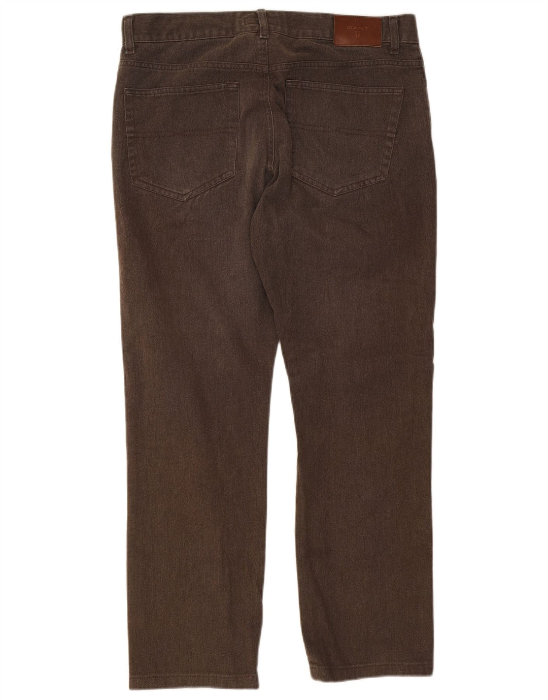 Gant Herren Straight Jeans W35 L29 Braune Baumwolle