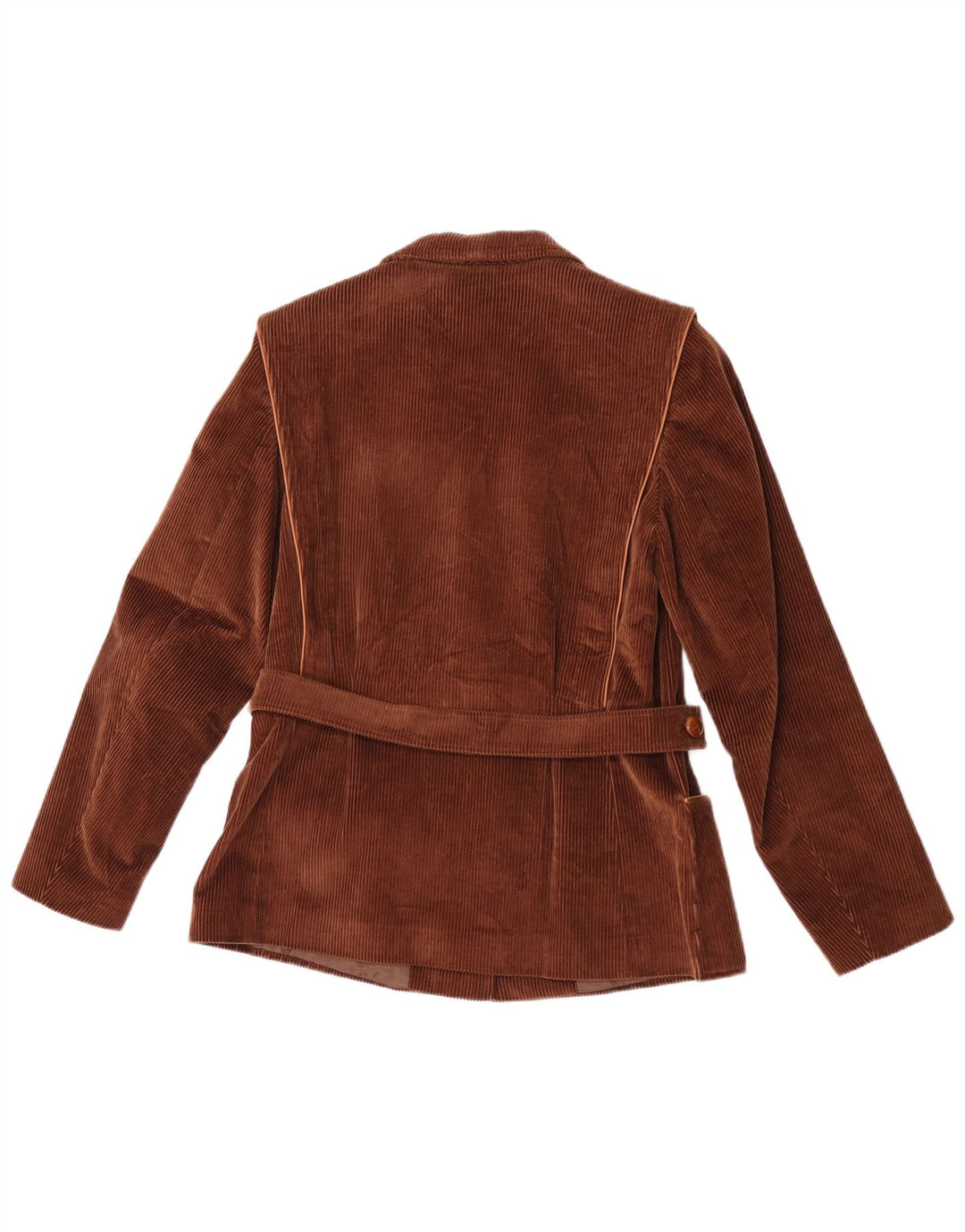 Carol Damen Cord-Blazer mit 2 Knöpfen, Größe IT 42, mittelbraune Baumwolle