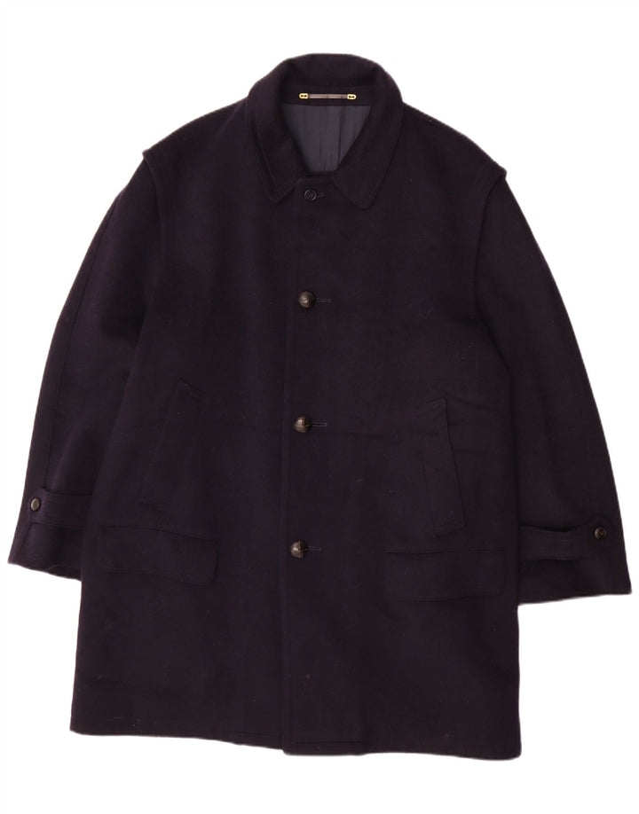 Schneiders Herren Pischl Mantel UK 42 XL Marineblaue Wolle