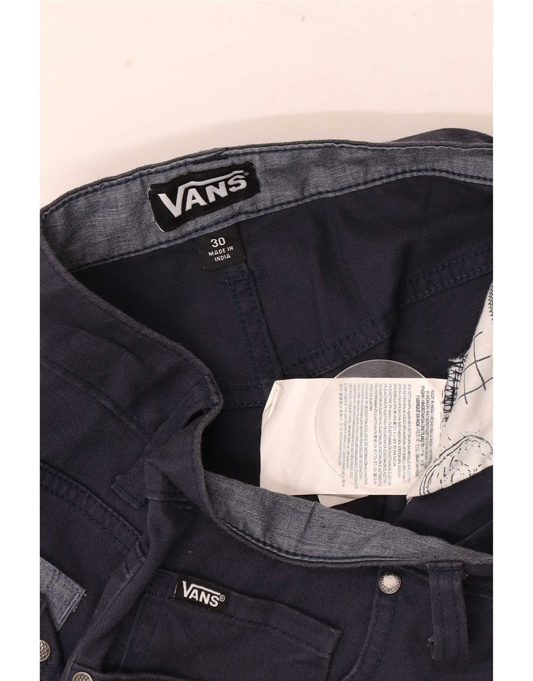 Vans Herren-Freizeitshorts W30, mittelmarineblaue Baumwolle