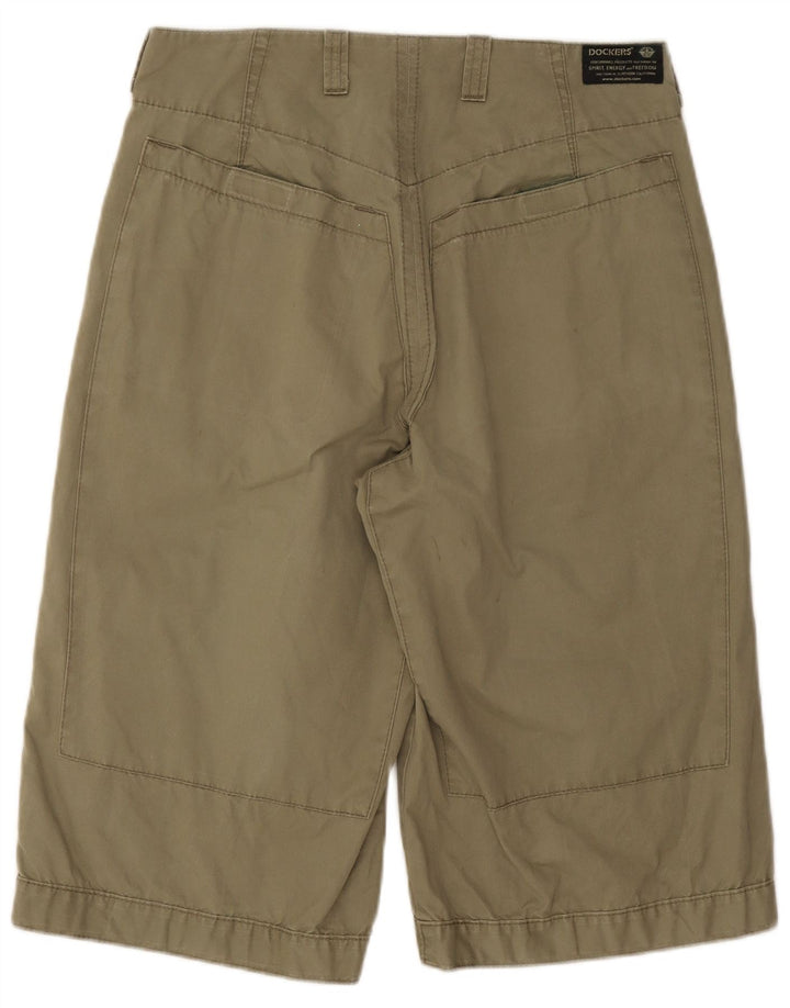 Dockers Damen Cargoshorts W31 Medium Khaki Baumwolle