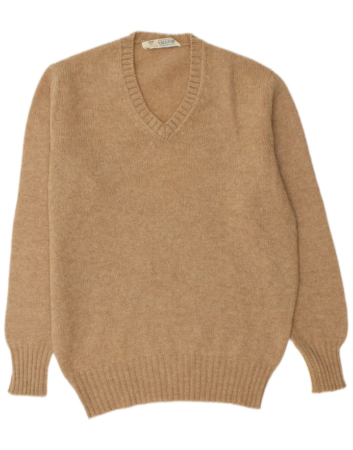 Valstar Herren-Pullover mit V-Ausschnitt, Größe L, Beige