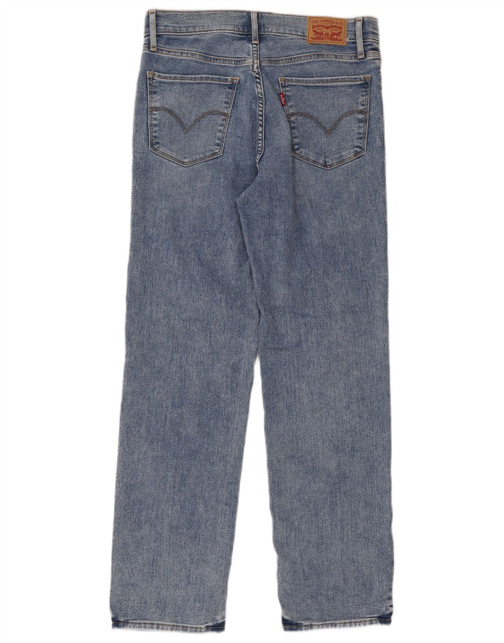 Levi's Damen 314 Shaping Straight Jeans W27 L30 Blaue Baumwolle