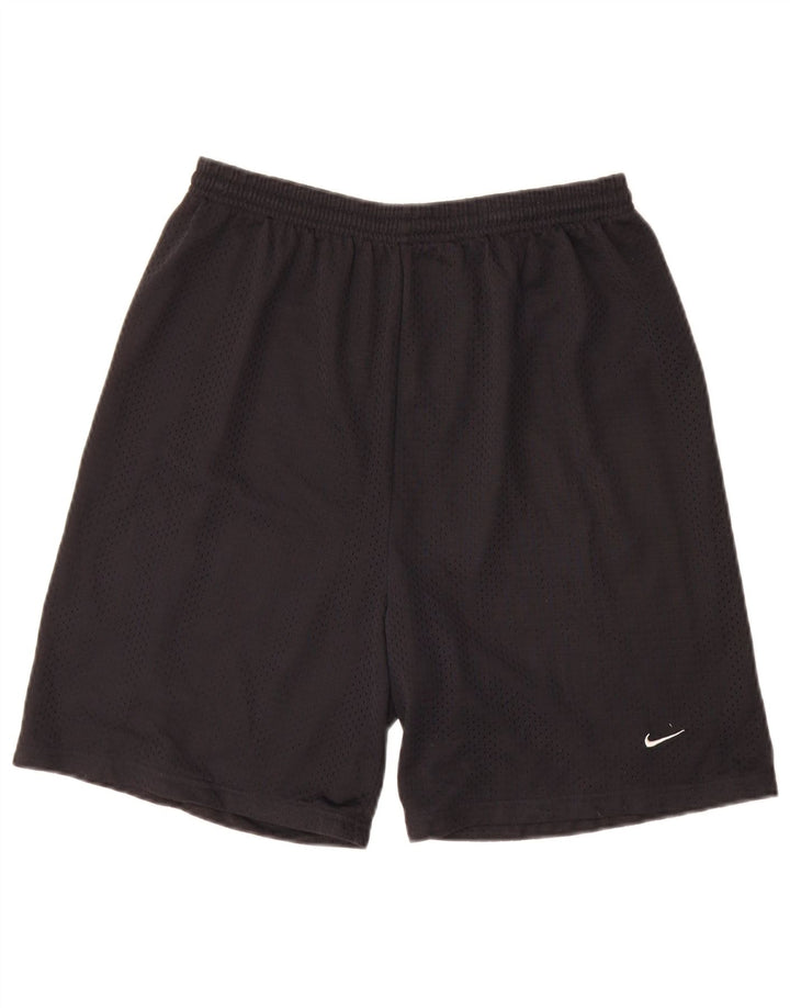 Nike Herren Sportshorts UK 36/38 Small Schwarz Polyester