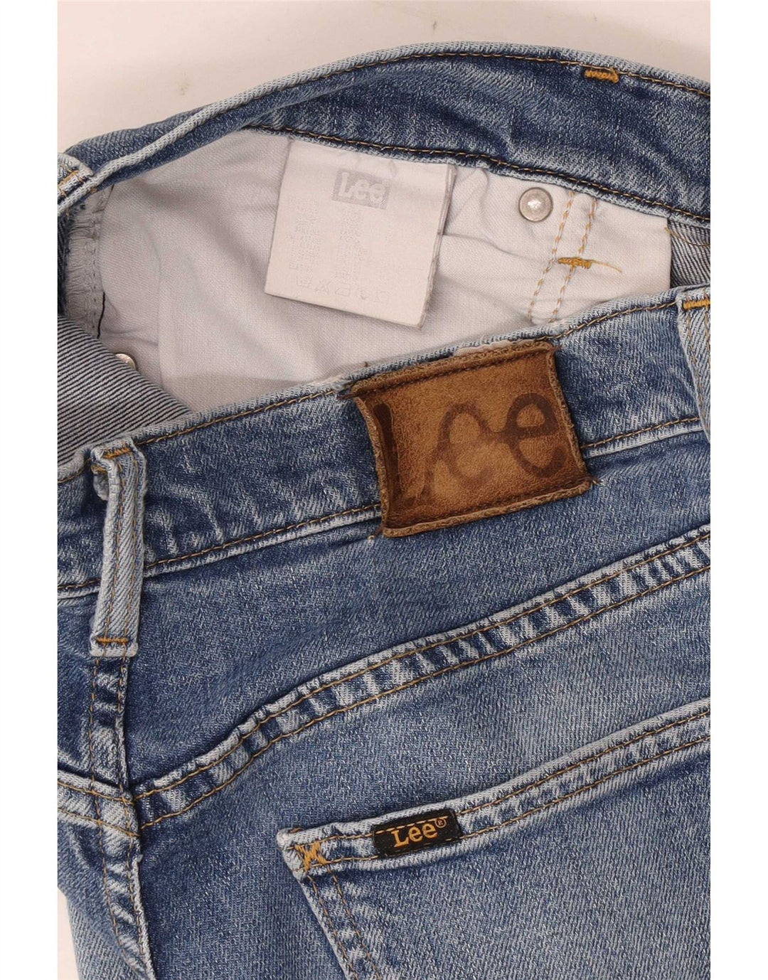 Lee Herren Straight Jeans W30 L28 Blaue Baumwolle