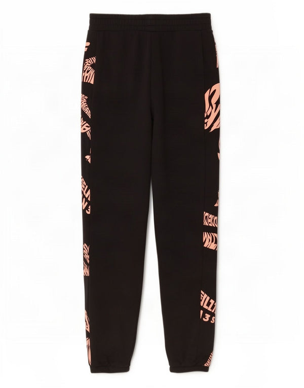 Adidas Girls Graphic Tracksuit Trousers Joggers 13-14 Years Black Cotton