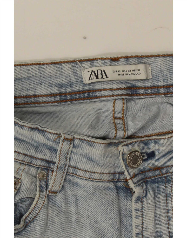 Zara Herren Slim Jeans EU 42 Large W32 L29 Blau