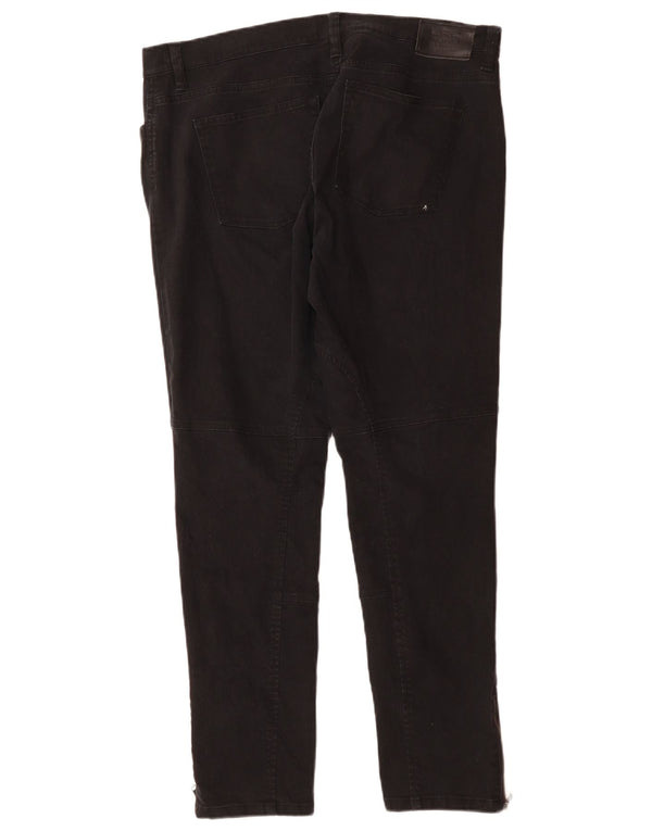 RALPH LAUREN Damen Slim Jeans US 14 XL W36 L29 Schwarze Baumwolle