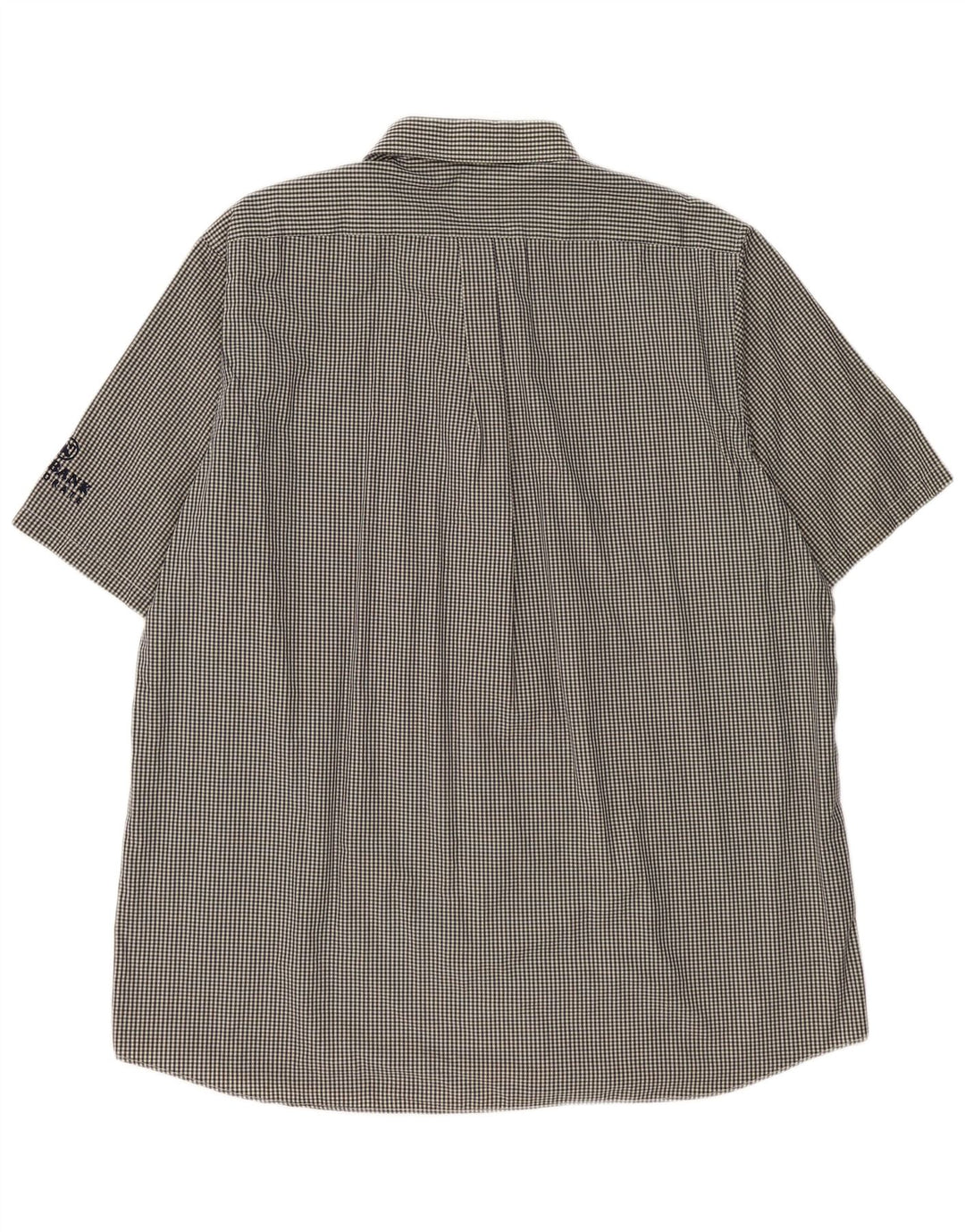 PRINGLE Herren Kurzarmhemd XL Schwarz Gingham Baumwolle