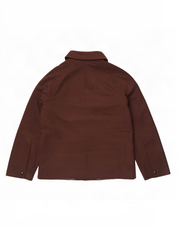 Marks & Spencer Damen-Blazerjacke mit 4 Knöpfen, Gr. 10, Größe S, Braun, Polyester
