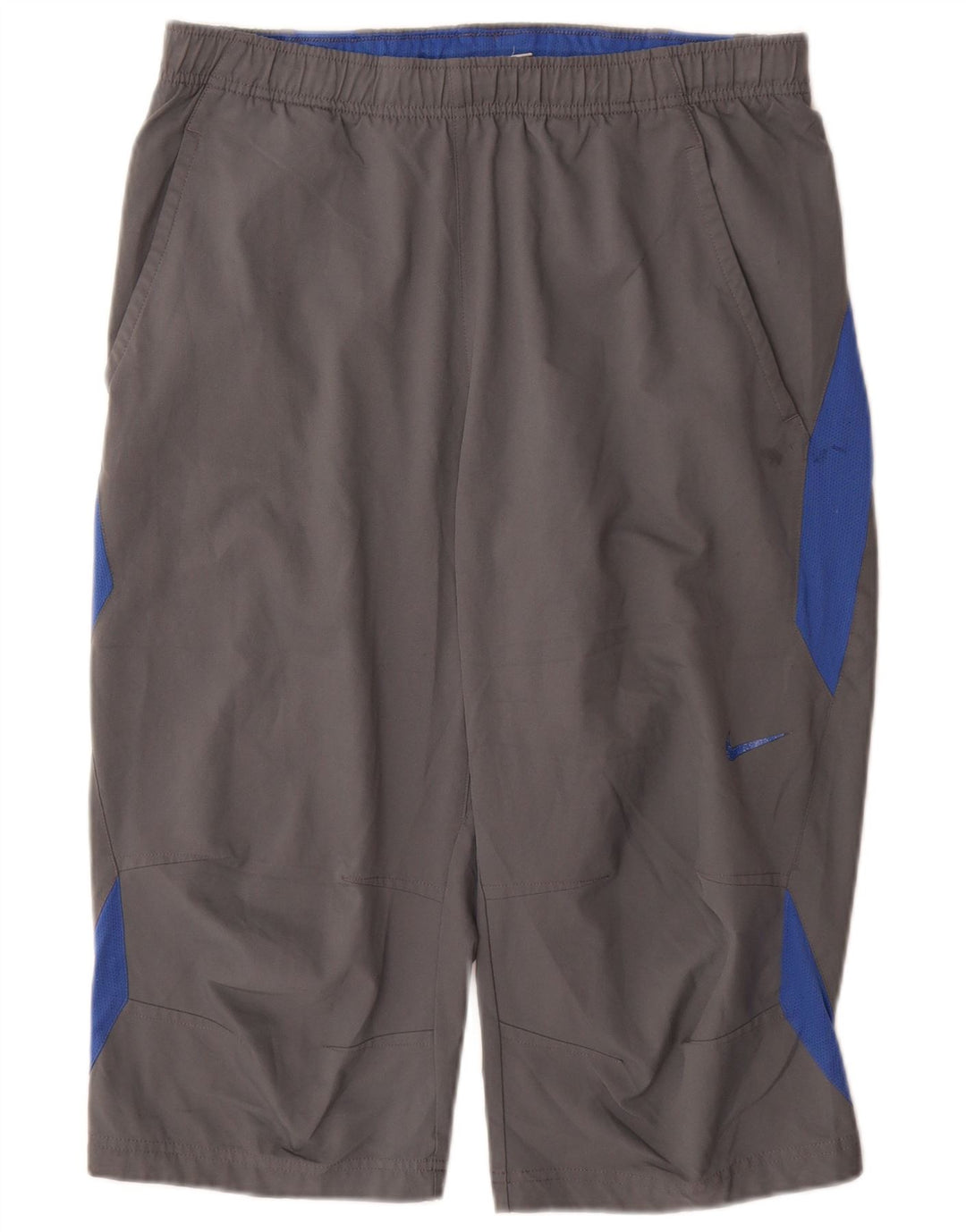 Nike Herren-Bermuda-Sportshorts aus mittelgrauem Colourblock-Polyester