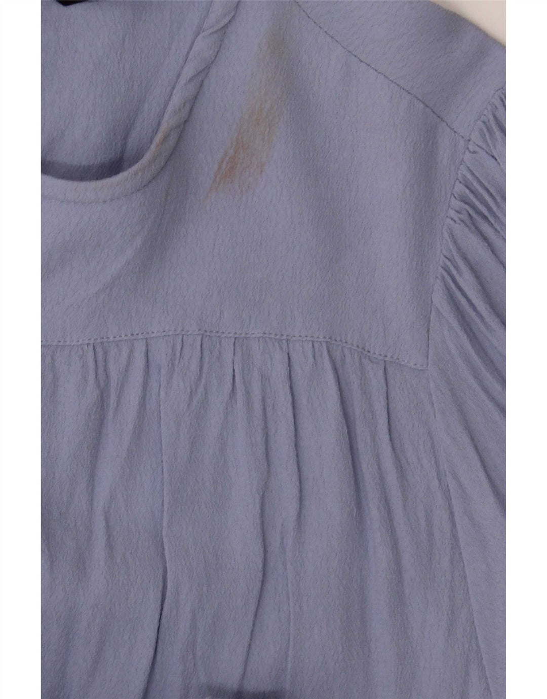 Marks & Spencer Damen A-Linien-Kleid UK 12 Mittelblaue Viskose