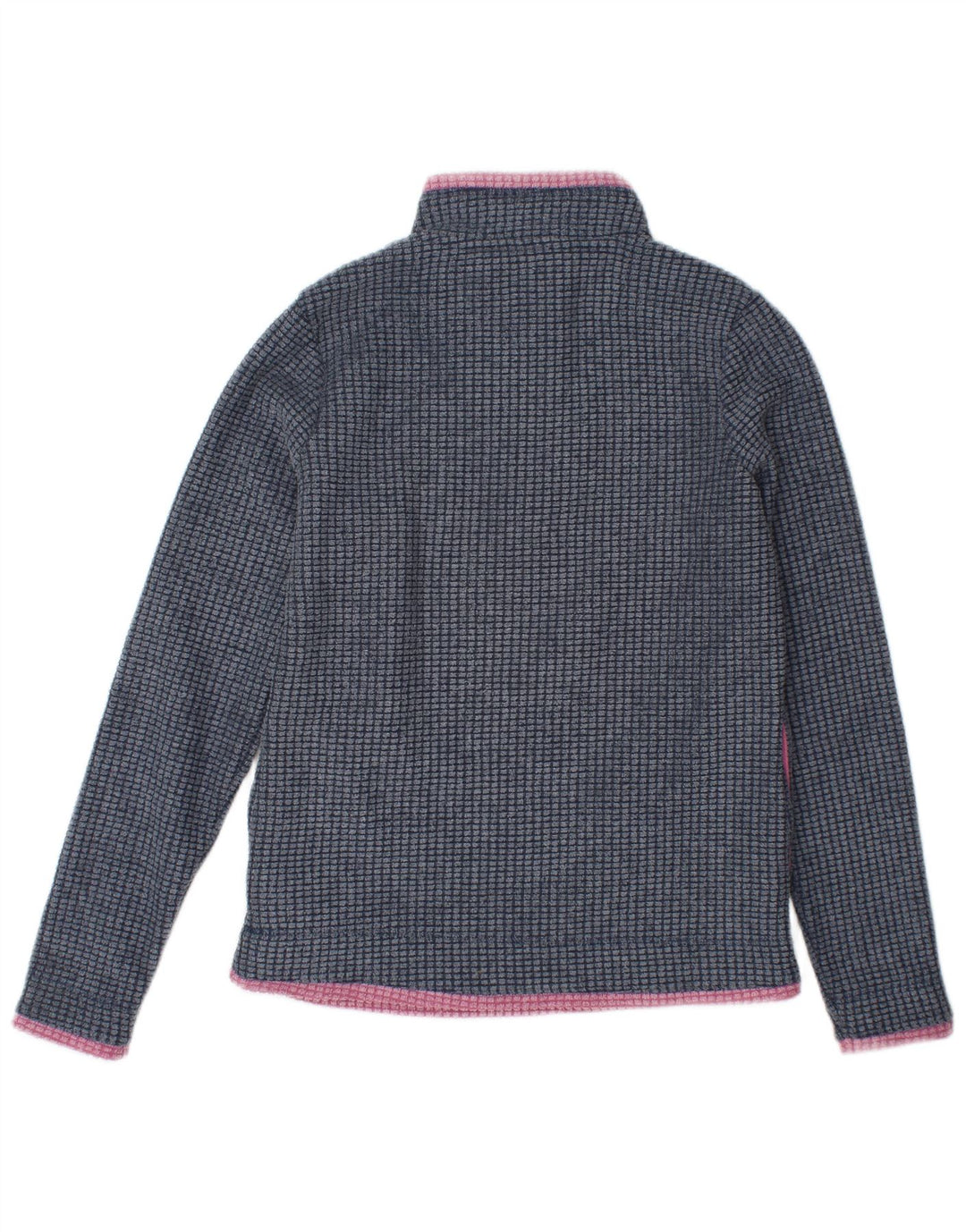 Weird Fish Damen-Fleecepullover mit Reißverschluss am Hals, Gr. 8, Blau, Polyester