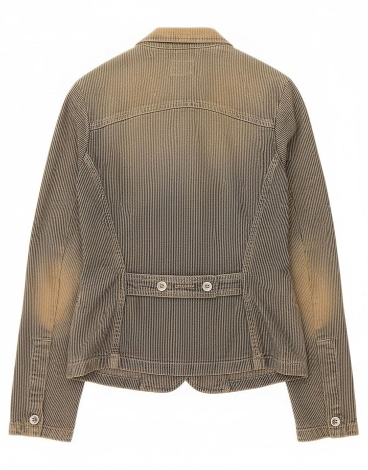 Calvin Klein Jeans Damen 3-Knopf-Blazerjacke UK 10 Small Blue