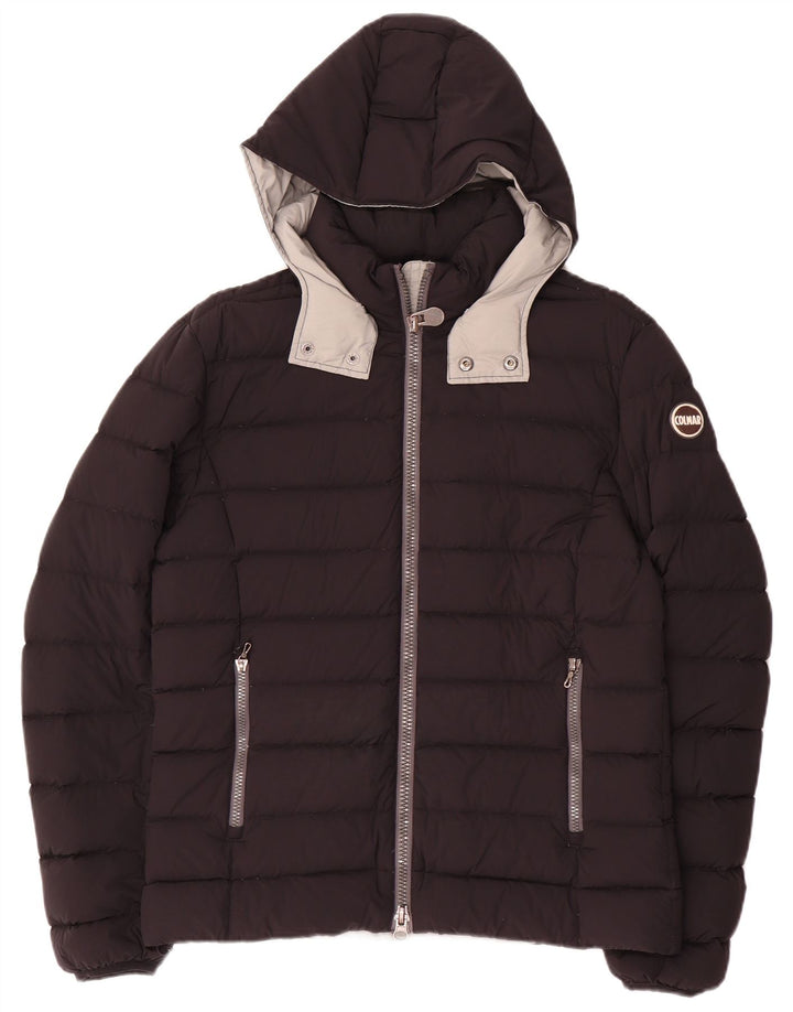 Colmar Herren-Jacke mit Kapuze, gepolstert, Größe 48, mittelschwarzes Nylon