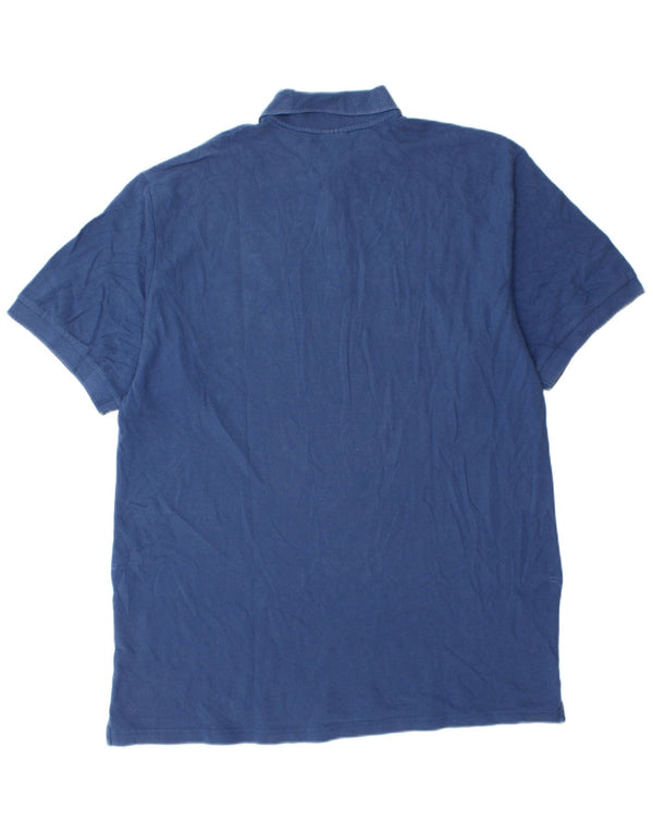 Nike Herren Poloshirt UK 42/44 Große blaue Baumwolle