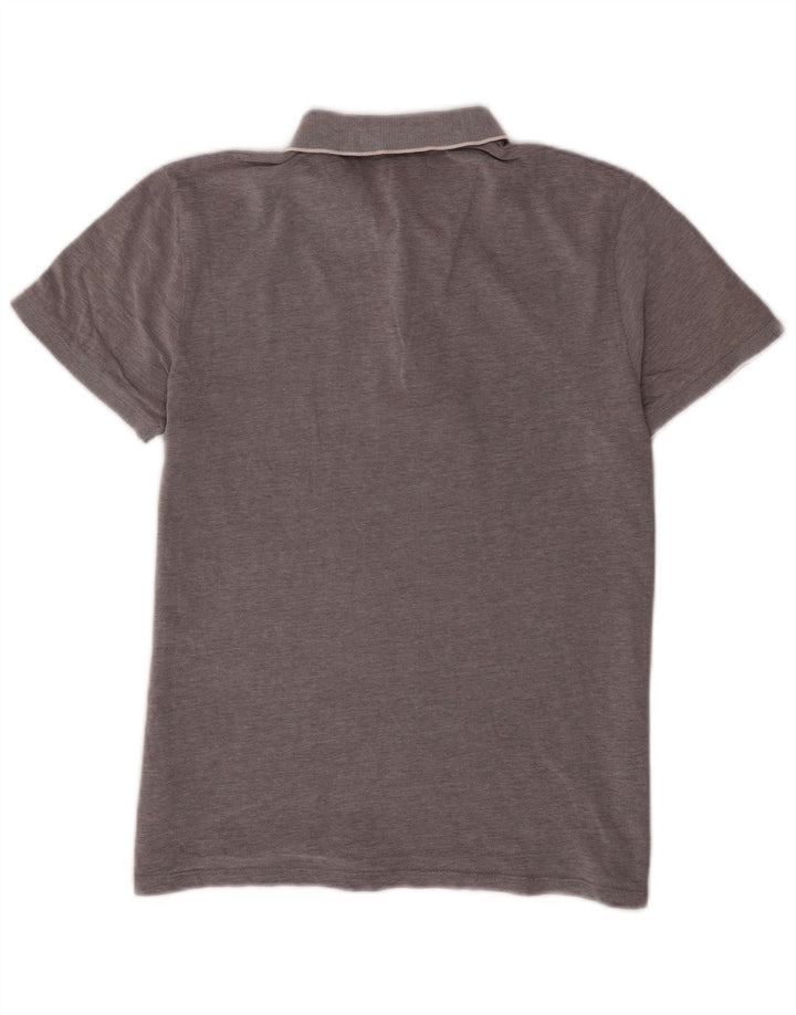 Wrangler Herren-Poloshirt aus mittelgrauer Baumwolle