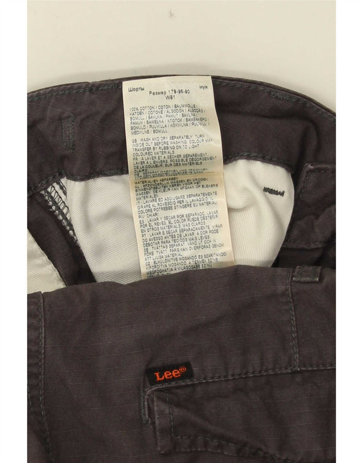 Lee Herren Cargoshorts W32 mittelgraue Baumwolle