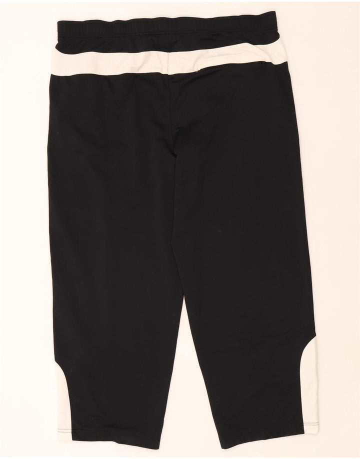 Nike Herren-Trainingshose, kurz, 2XL, schwarzes Farbblock-Polyester